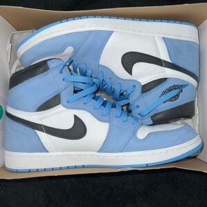 Jordan 1 OG University Blue shoes. Size 11.5